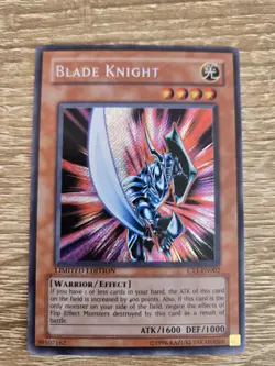 Yu-Gi-Oh Blade Knight CT1-EN002 Secret Rare Limited Edition Ultra Rare Vintage - Image 3
