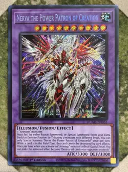 YuGiOh NERVA THE POWER PATRON OF CREATION Secret Rare DUAD-EN033 - Image 2