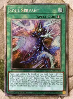 Yugioh SOUL SERVANT Platinum Secret Rare RA03-EN271 - Image 2