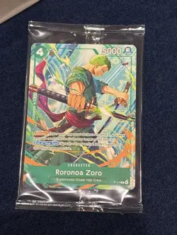 Roronoa Zoro P-114 One Piece Promo Card Sealed English TCG Bandai Exclusive - Image 1