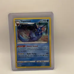 Vaporeon SWSH072 Black Star Promo Holo Rare Near Mint Pokemon - Image 1
