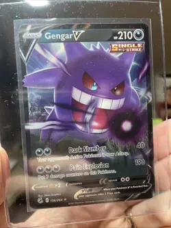Pokemon Gengar V Ultra Rare SWSH08: Fusion Strike 156/264 NM - Image 4