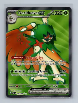 DECIDUEYE EX 100/088 HOLO ULTRA RARE PERFECT ORDER POKEMON NM/M DECIDUEYE EX - Image 1