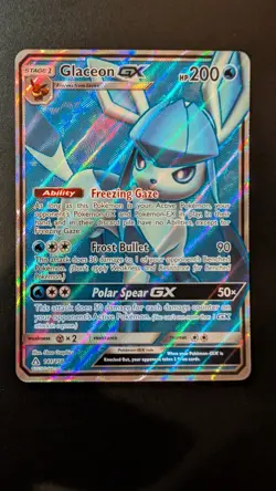 Pokemon Glaceon GX Full Art Ultra Rare Sun & Moon Ultra Prism 141/156 200 HP - Image 1