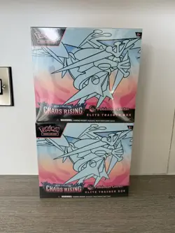 2 x Pokemon TCG: Chaos Rising Pokemon Center Elite Trainer Box PKC ETB IN HAND - Image 1