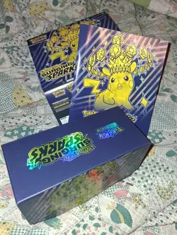 UNSEALED & PACKS OPEN Pokemon TCG Surging Sparks Elite Trainer Box SV08 Pikachu - Image 1