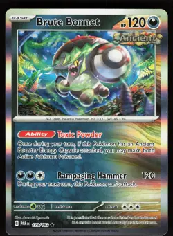 Brute Bonnet 123/182 Rare Paradox Rift Pokemon Holo Near Mint - Image 1