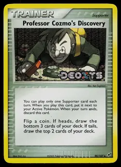 Pokemon Card - Professor Cozmo's Discovery Deoxys 90/107 Reverse Holo Stamped - Image 1