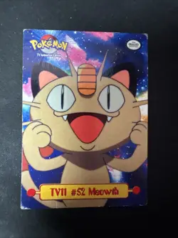 TV11 #52 Meowth Foil Topps TV Animation Pokemon 1999 - Image 1