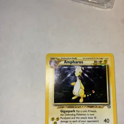 Pokemon TCG Ampharos Neo Genesis Holo Rare Card 1/111 Moderately Played - Image 3