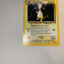 Pokemon TCG Ampharos Neo Genesis Holo Rare Card 1/111 Moderately Played - Image 4