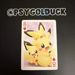 Pokemon Playing Card Featuring Pikachu and Pichu B38 - Image 1