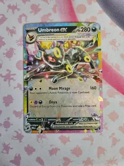 Pokemon TCG Umbreon EX 060/131 Prismatic Evolutions Card Near Mint Condition - Image 1