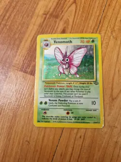 RARE HOLO VENOMOTH 13/64 ORIGINAL JUNGLE SET POKEMON CARD WOTC - Image 1