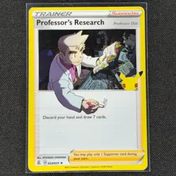 Professor's Research - 023/025 - Holo Rare - Celebrations - Pokemon Card - HP - Image 1