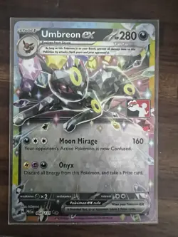 Pokemon Umbreon EX TCG Prismatic Evolutions Card 060/131 Prize Pack - Image 1