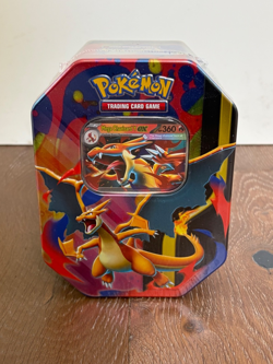 Pokemon TCG Mega Charizard Tin With 4 Booster Packs & Charizard Y ex Promo - Image 1