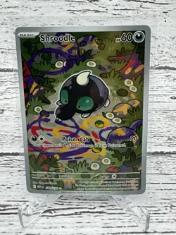 2025 Pokemon Mega Evolution Shroodle Illustration Rare #149/132 - Image 1