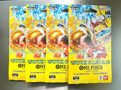 One Piece Op15 Adventure On Kami’s Island-Sleeved Booster Pack (Lot of 4) Sealed - Image 1