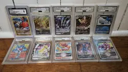 Lot Of 10 Pokemon TCG Graded Cards Gem Mint / Mint B - Image 1