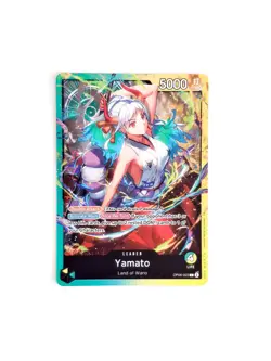 One Piece TCG Card - Yamato Leader OP06-022 - Green Yellow Foil NM - Image 1