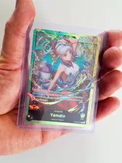 One Piece TCG Card - Yamato Leader OP06-022 - Green Yellow Foil NM - Image 4