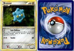 Pokemon Card - Bronzor 58/102 HGSS Triumphant 2010 Common Moderately Played - Image 3