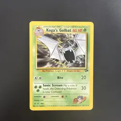 Pokemon Cards Koga's Golbat 46/132 Unlimited Gym Challenge WOTC Uncommon MP - Image 1
