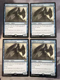 4x Sphinx of Foresight- Ravnica Allegiance- NM- Mtg Magic The Gathering- Playset - Image 1