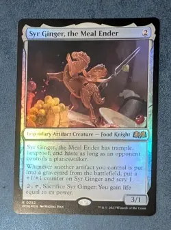 MTG *FOIL *WILDS OF ELDRAINE Rare SYR GINGER THE MEAL ENDER NM - Image 1