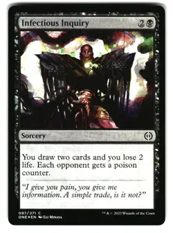 Infectious Inquiry 97 Phyrexia: All Will Be One Magic: The Gathering Foil NM - Image 1