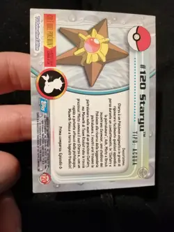 Carta Pokemon Topps Staryu #120 Rainbow Holo Foil Ita NM- - Image 3
