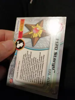 Carta Pokemon Topps Staryu #120 Rainbow Holo Foil Ita NM- - Image 4