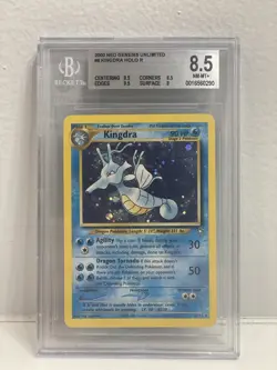 BGS 8.5 (PSA) NM-MT 2000 Pokemon TCG - Kingdra - Neo Genesis Holo Rare - Image 1