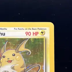 Raichu 14/62 Fossil Holo Rare Stage 1 90 HP English Unlimited Pokemon TCG - Image 3