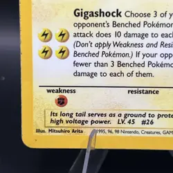 Raichu 14/62 Fossil Holo Rare Stage 1 90 HP English Unlimited Pokemon TCG - Image 5