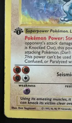 Machamp Shadowless 8/102 Base Set 1st Edition WOTC Pokemon Card - HP - Image 3