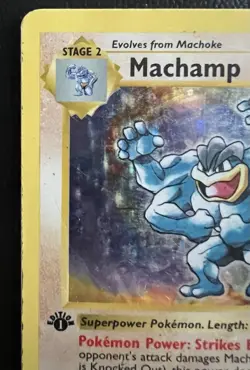 Machamp Shadowless 8/102 Base Set 1st Edition WOTC Pokemon Card - HP - Image 4