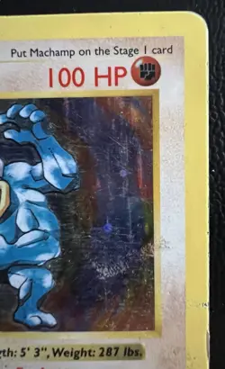 Machamp Shadowless 8/102 Base Set 1st Edition WOTC Pokemon Card - HP - Image 5
