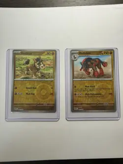 Pokemon TCG Mudbray 091 & Mudsdale 092 Reverse Holo Bundle - Image 3