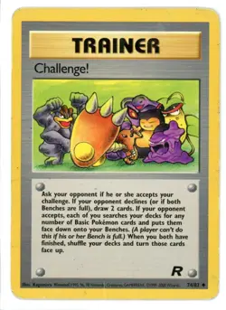 Challenge! 74/82 Team Rocket Pokemon Card Pokemon Card MP - Image 1