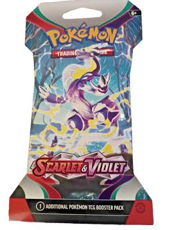 Pokemon TCG Scarlet and Violet Base Booster Pack Factory Sleeved - Image 1