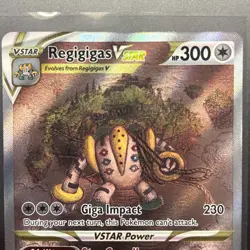 Pokemon Regigigas Vstar Crown Zenith: Galarian Gallery Gg55/Gg70 Holo Ultra Rare - Image 3