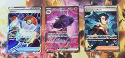 Pokemon Phantasmal Flames Full Art Lot - Switch, Mismagius, & Grimsley's Move - Image 1