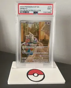 Mimikyu 075 Black Star Promo Paldean Fates ETB 2024 Pokemon TCG PSA9 Mint - Image 1
