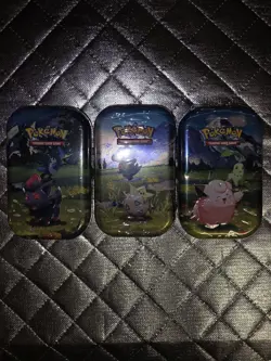 Pokemon TCG - Ascended Heroes Mini Tin Art Set Factory Sealed/New Lot Of 3 - Image 1