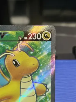 Pokemon TCG Dragonite v Full Art Holo Ultra Rare Card Pokemon Go 076/078 NM/M - Image 3