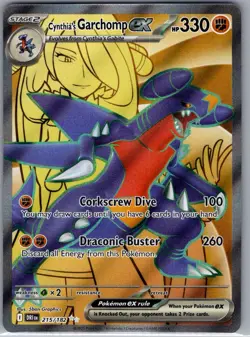 Cynthia's Garchomp ex 215/182 SV10: Destined Rivals - Pokemon Card - NM - Image 1