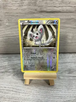 Pokemon Black & White Dragons Exalted Minccino 109/124 Reverse Holo Card TCG - Image 1