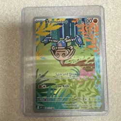 Pokemon Hitmontop 240/217 Illustration Rare Holo Basic Card 100 HP Full Art - Image 1